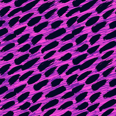 Animal luxurious pattern with wild brushstrokes