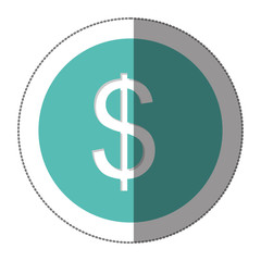 Dollar currency symbol icon image, vector illustration