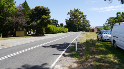 Little suburban street full of green trees. Adelaide, Australia