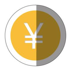 yen currency symbol icon image, vector illustration