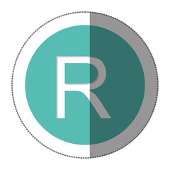 rand currency symbol icon image, vector illustration