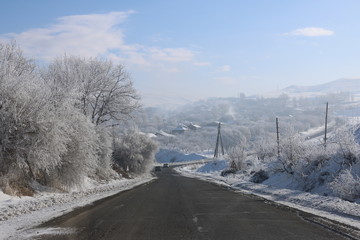 Winter landscape - somewhere in the middle of Armenia