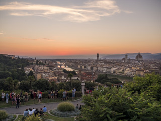 Fototapeta na wymiar Sunset in Florence 5