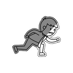 Businessman entrepreneur cartoon icon vector illustration graphic design