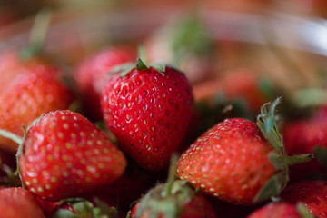 Fresh organic strawberry
