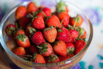 Fresh organic strawberry