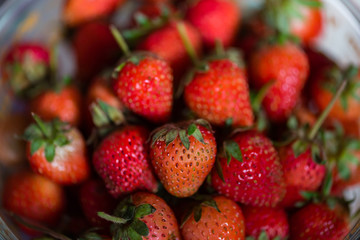 Fresh organic strawberry
