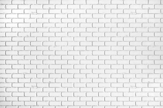 White Brick Wall Texture Close Up