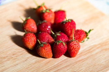 Fresh organic strawberry