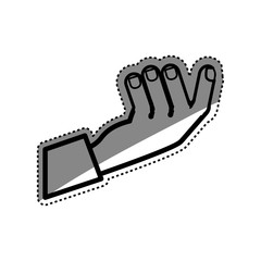 Fototapeta na wymiar Hand gesture sign icon vector illustration graphic design