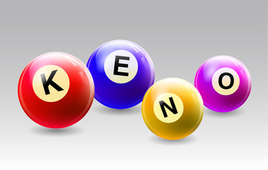 Vector KENO Balls Set - Colorful