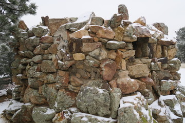 Fortress of pile of stones