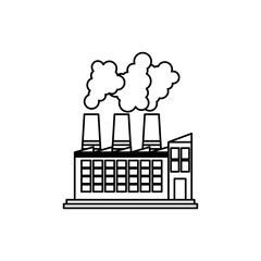 Factory or industry building symbol icon vector illustration graphic design