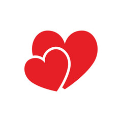 Heart and love icon vector illustration graphic design