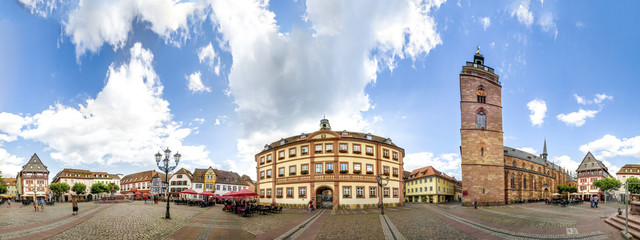 Marktplatz, Panorama, Neustadt an der Weinstraße