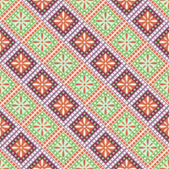 Seamless vector decorative hand drawn pattern. ethnic endless background with ornamental decorative elements with traditional etnic motives, tribal geometric figures. Print for wrapping, background