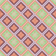 Seamless vector decorative hand drawn pattern. ethnic endless background with ornamental decorative elements with traditional etnic motives, tribal geometric figures. Print for wrapping, background