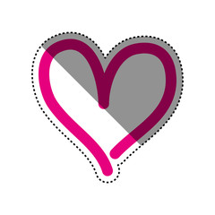 Heart and love icon vector illustration graphic design