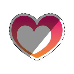 Heart and love icon vector illustration graphic design