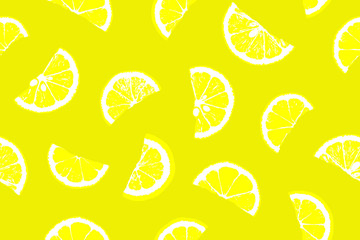 Lemon pattern. Seamless pattern. Lemon pattern illustration. Fresh lemon slices on white background. Lemon seamless background. Lemon pieces on white background. Lemon slices background