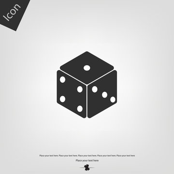 Game dice icon