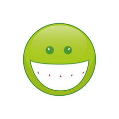 Funny emoticon cartoon icon vector illustration graphic design