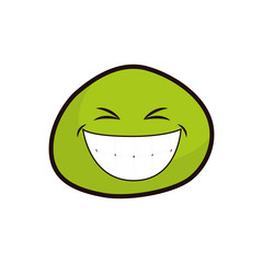 Funny emoticon cartoon icon vector illustration graphic design