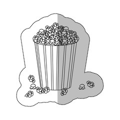 symbol popcorn icon image, vector illustration design