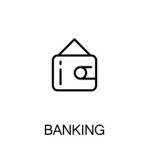 Banking flat icon.
