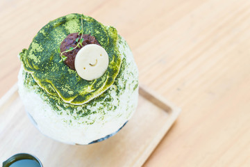 green tea bingsu