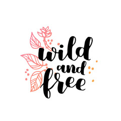 hand drawn gypsy quote. bohemian phrase design for card or poster. Vector inspirational quote. hipster gradient ink illustration on white isolated background. Boho saying for your design.