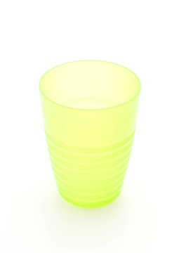 Green Plastic Glass