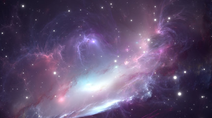 Space nebula. Illustration