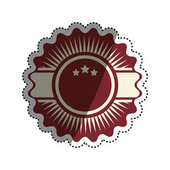 Label premium stamp icon vector illustration graphic design