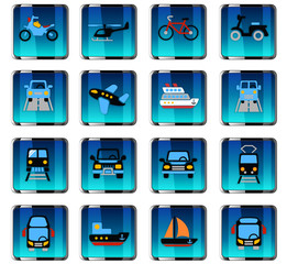 transport icon set