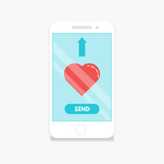 Smartphone send love