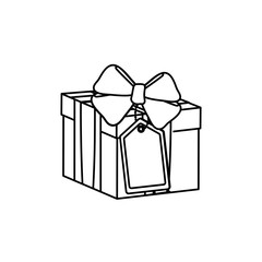 Gift box isolated icon vector illustration graphic design