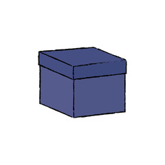 Delivery cardboard box icon vector illustration graphic design
