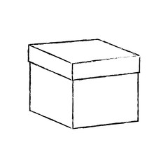 Delivery cardboard box icon vector illustration graphic design