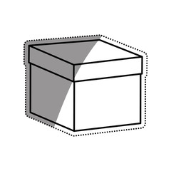 Delivery cardboard box icon vector illustration graphic design