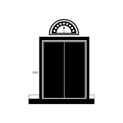 elevator related icon stock image, vector illustration