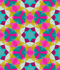 Multicolor geometric pattern in bright color.
