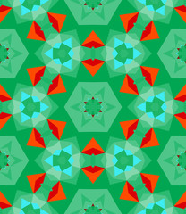 Multicolor geometric pattern in bright color.