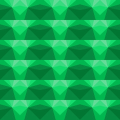 Multicolor geometric pattern in bright green.