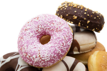 donut fresh stacks of different kinds