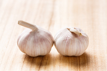 Organic garlic bulb
