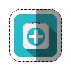 symbol hospital suitcase icon image, vector illustration design