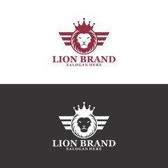 lion brand logo in vector