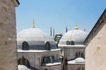 Hagia Sophia and Sultan Ahmet Mosque in Instanbul