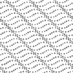 Fototapeta premium Abstract seamless pattern of squares and waves.